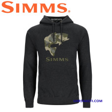 Худи Simms Bass Fill Hoody Charcoal Heather размер 3XL